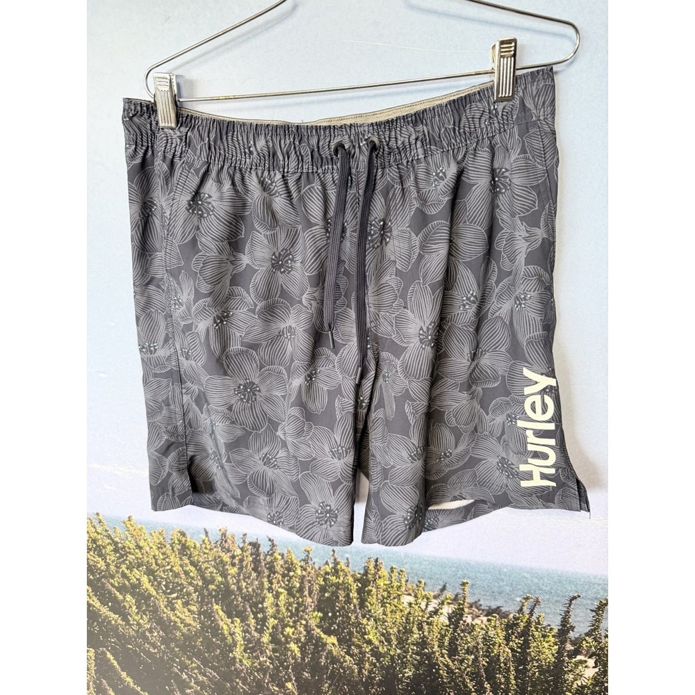 Hurley Board Shorts Mens L Swim Trunks Lined Beach Coastal 4-Way Stretch
